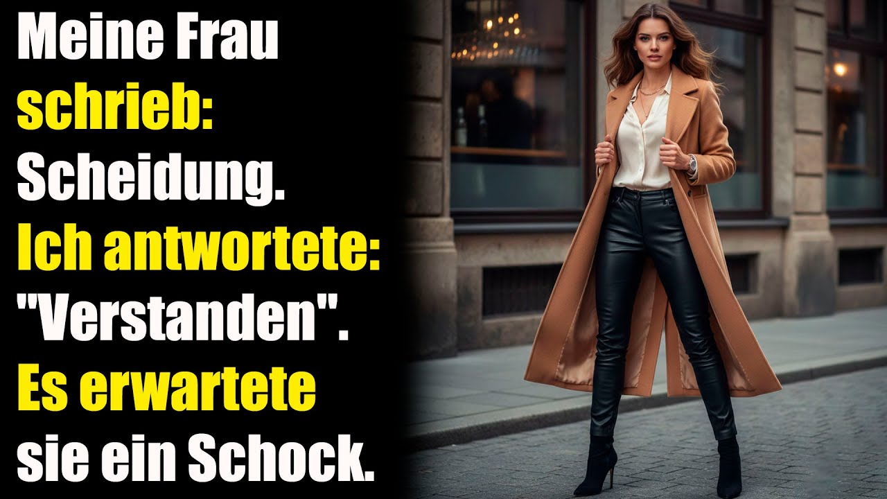 Meine Frau schrieb: Scheidung. Ich antwortete: 