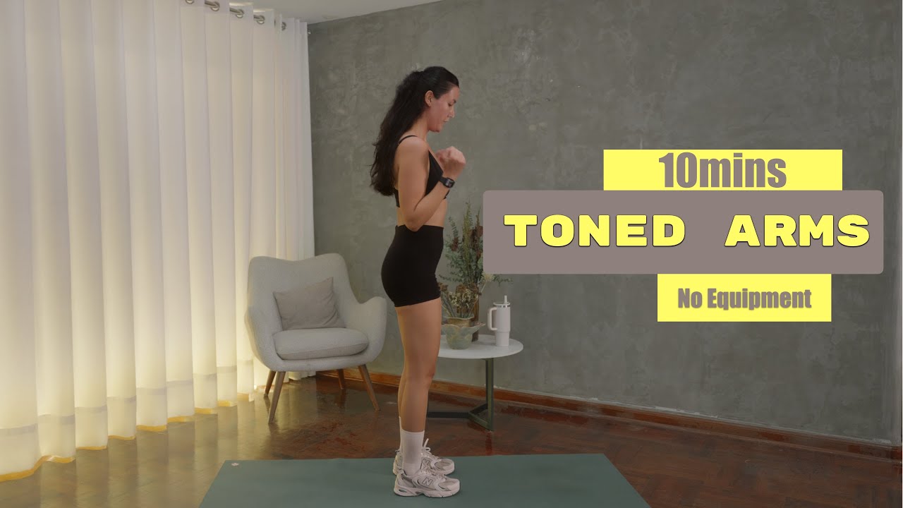 10 MIN TONED UPPER BODY Workout - No Equipment, Tone your Arms & Upper ...