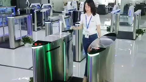 H203 Video flap barrier gate for high-end office building