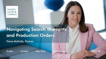 Navigating Search Warrants and Production Orders