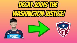 Decay Signs with the Washington Justice!