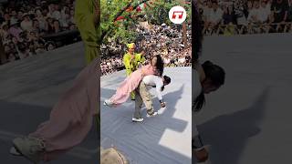  He Started Normal Then Went  Crazy funny girlsstunt streetstunts shorts