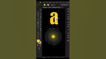 Glittering Characters Effect in Adobe Illustrator | Sparkling Text Design Tutorial 2025