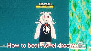 How To Beat Asriel Dreemurr Remastered Roblox Undertale Boss Battles