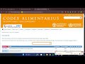 How to download free standards from Codex Alimentarius website