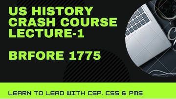 The First American, USA History Crash Course Lecture#1 With CSP Waqas/ CSS preparation