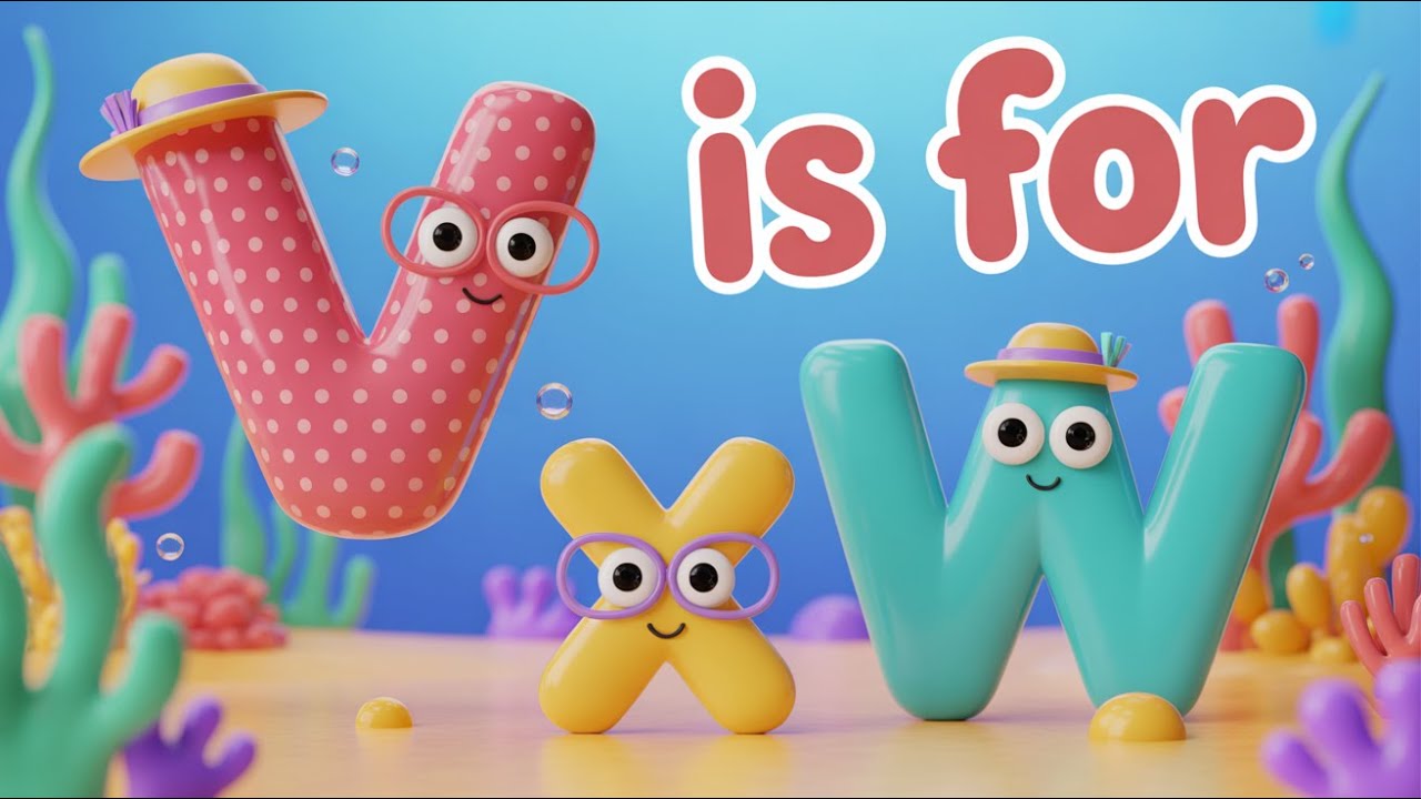 ABC Castle Adventure! 🏰 Letters V W X in a Fun Talking Story for Kids | Learn New Words!