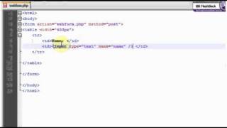 Creating a web form using HTML and PHP - Part 1
