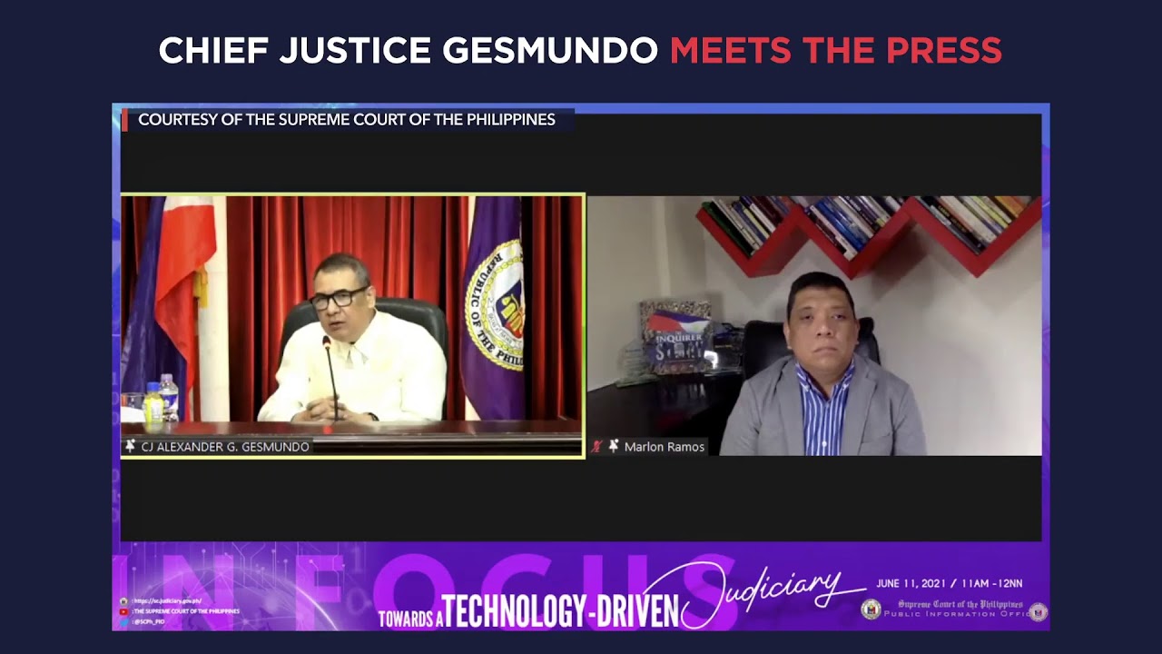 Chief Justice Gesmundo meets the press
