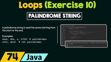 Loops in Java (Exercise 10)