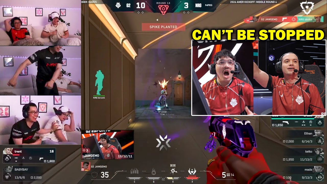 Shanks & s0m React to G2 Dominating NRG with INSANE Plays in VCT Americas 2026