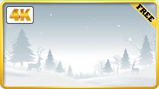 Winter landscape with snow background video loops