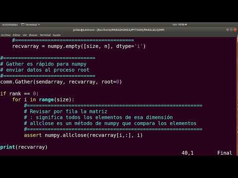 Laboratorio 10: MPI avanzado y multiprocesamiento en python