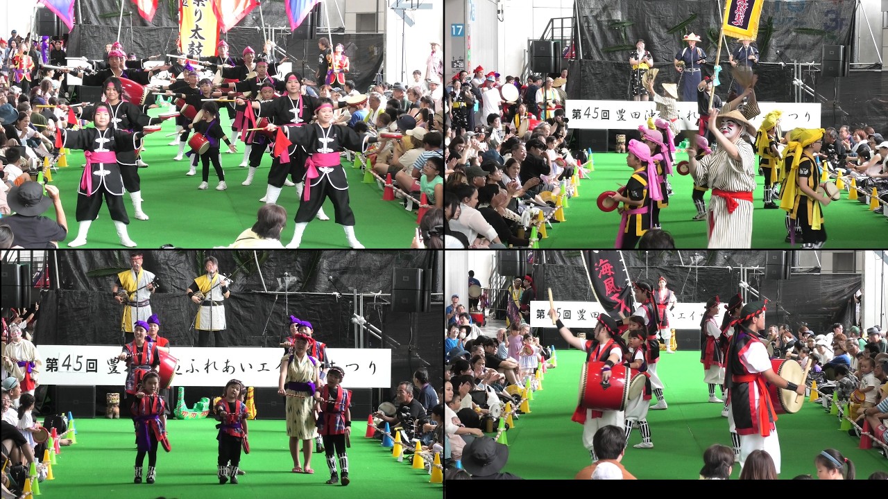 子供エイサー ”祭り太鼓～みゃく～海風～太鼓連」豊田沖縄ふれあい
