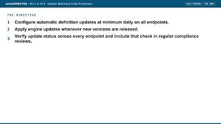 cmmcDIRECTED: SI.L1-3.14.4 Update Malicious Code Protection (CMMC walk-through)