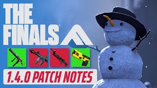 HUGE Balance Changes in THE FINALS 1.4.0 Patch Notes