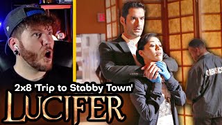 First time watching LUCIFER 2x8 Reaction 'TRIP TO STABBY TOWN'