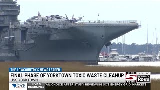 VIDEO: Final phase of toxic material cleanup on USS Yorktown cleared to begin