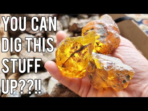 How is amber found?