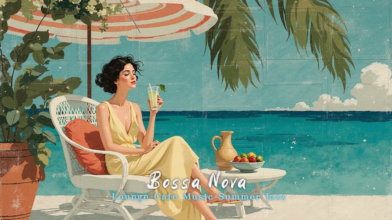 Летние ритмы босса-новы и джаза, спокойное утро ~ Расслабляющая пляжная музыка