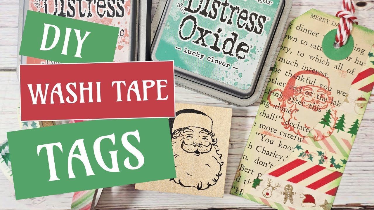 Рождественские многослойные бирки из васи-ленты своими руками | Идеи для журнала "Junk Journal"