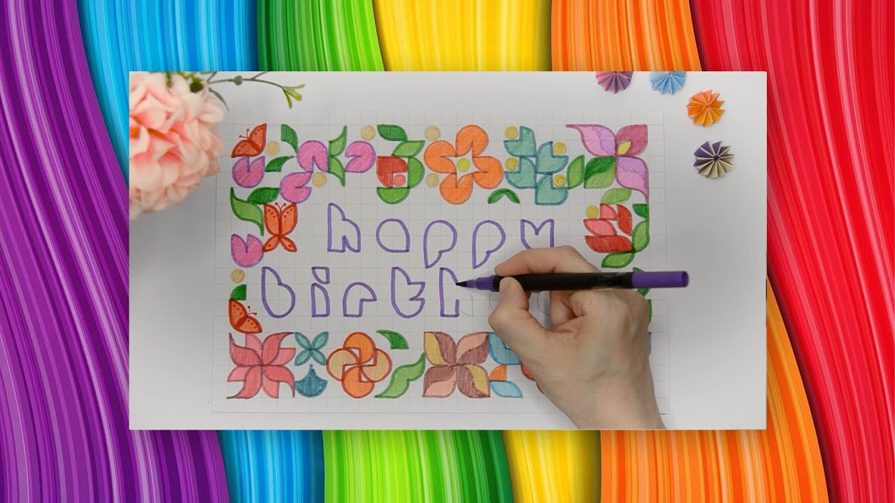 🎉 Biglietto di Auguri Floreale Stampabile | DIY Printable Birthday Card with Flowers 🎉