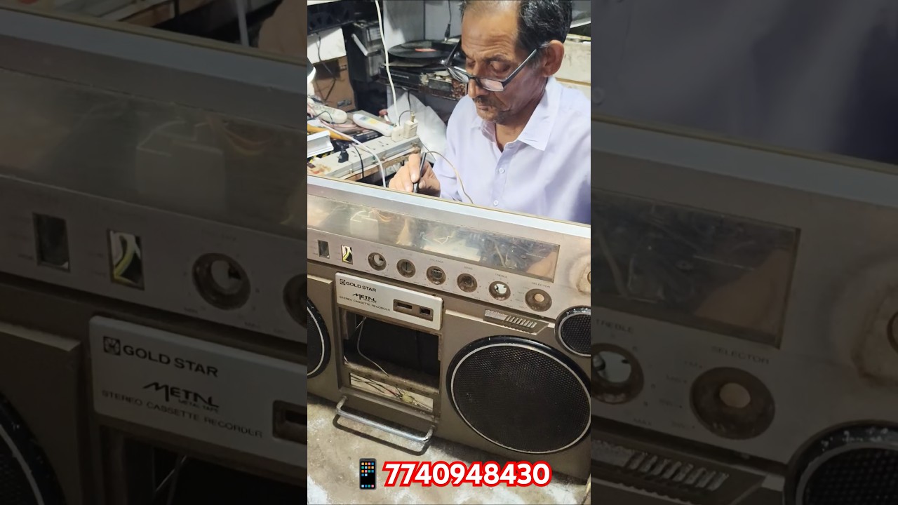 Restore Gold Star Stereo FM Radio Cassette Tape Recorder Repairing Service Centre  