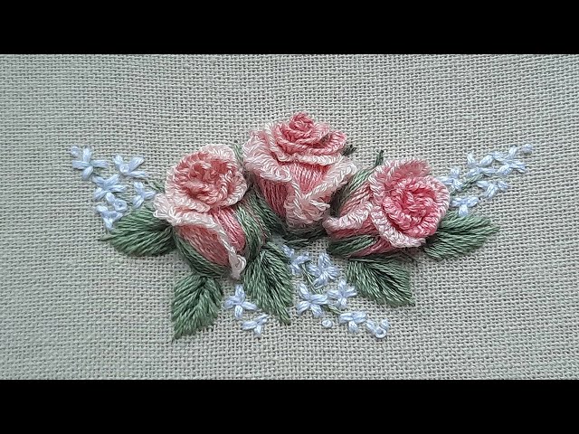3D Rosebud Magic Cast on Stitch - Graceful bouquet of roses - YouTube
