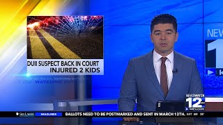 DUII suspect back in court after injuring two children