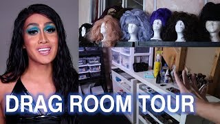 DRAG ROOM TOUR! Makeup Collection & Organization
