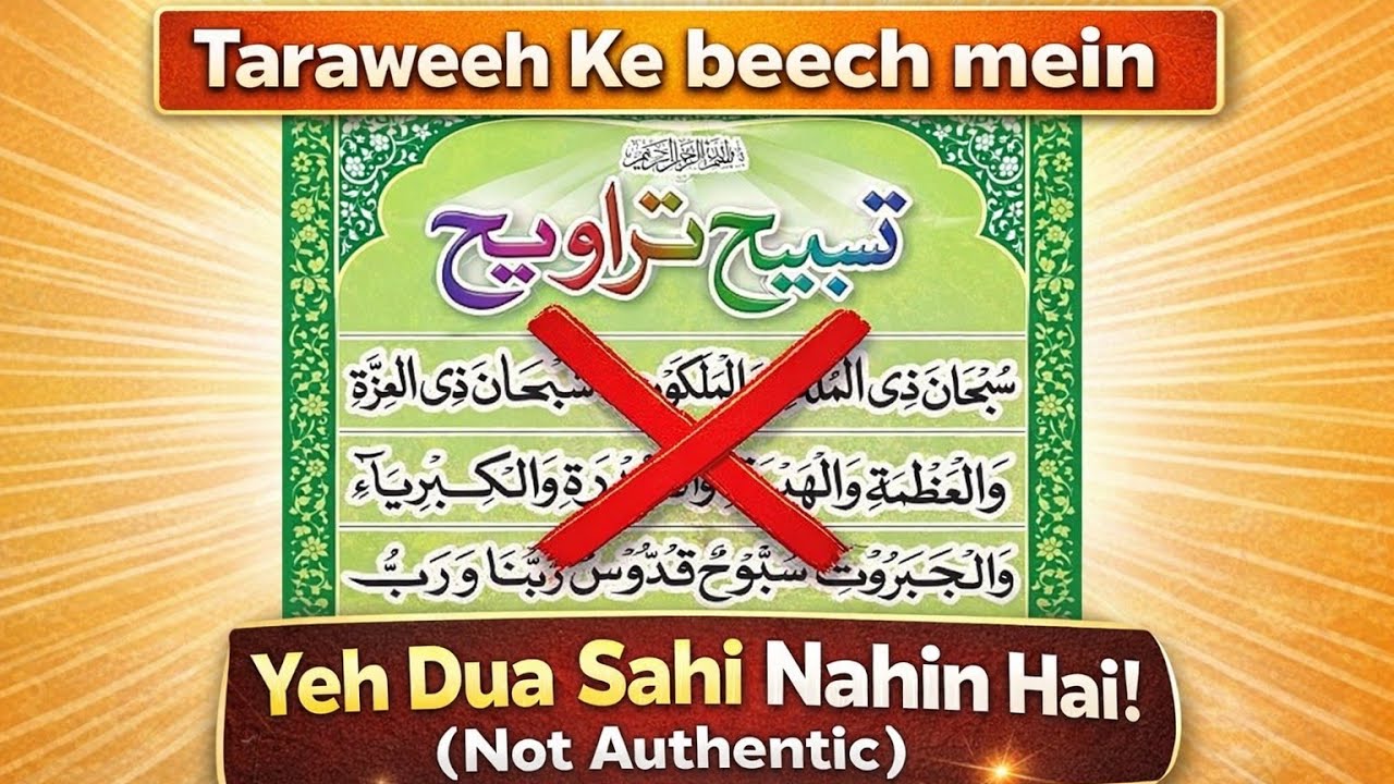Taraweeh Dua Sahi Hai Ya Nahi? Taraweeh Ke Beech Wali Dua Ki Haqeeqat