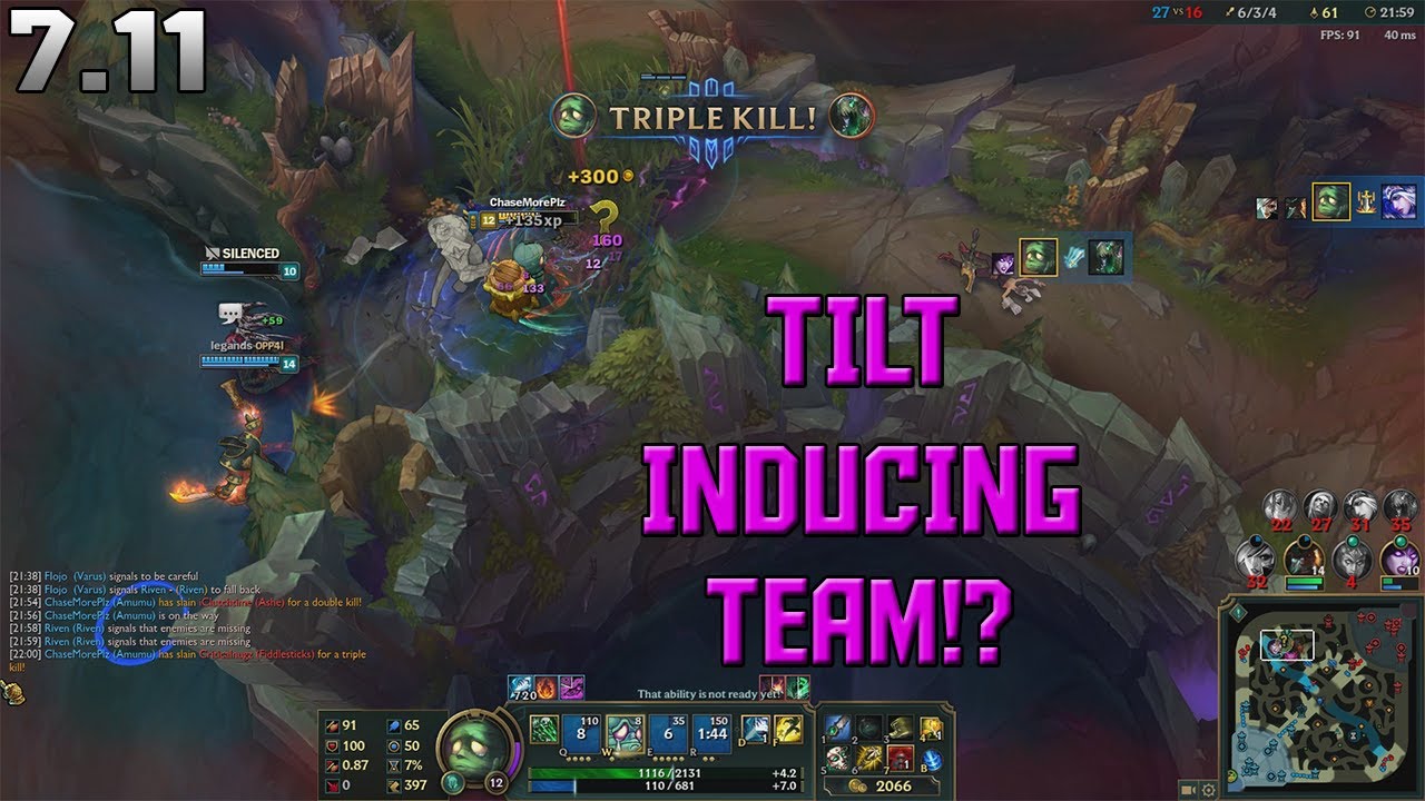 League of Legends THIS GAME IS TILT INDUCING!! 7.11 Amumu Jungle LIVE