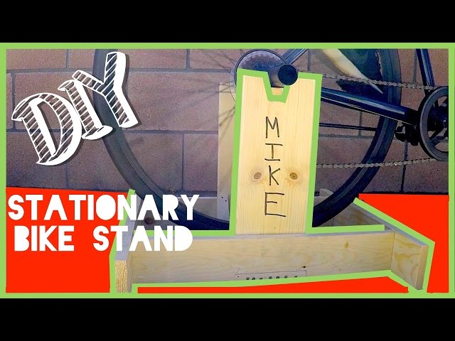 DIY Stationary Exercise Bike Stand - YouTube