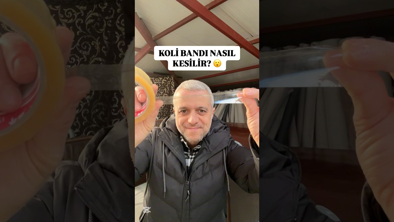 Koli bandı nasıl kesilir? Bu yönteme çok şaşıracaksınız 🫨 | Viral tape lifehack