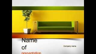 Interior in Lime PowerPoint Template