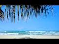 Relaxing waves tropical beach  ocean sounds for meditation study  sleep  10 hours