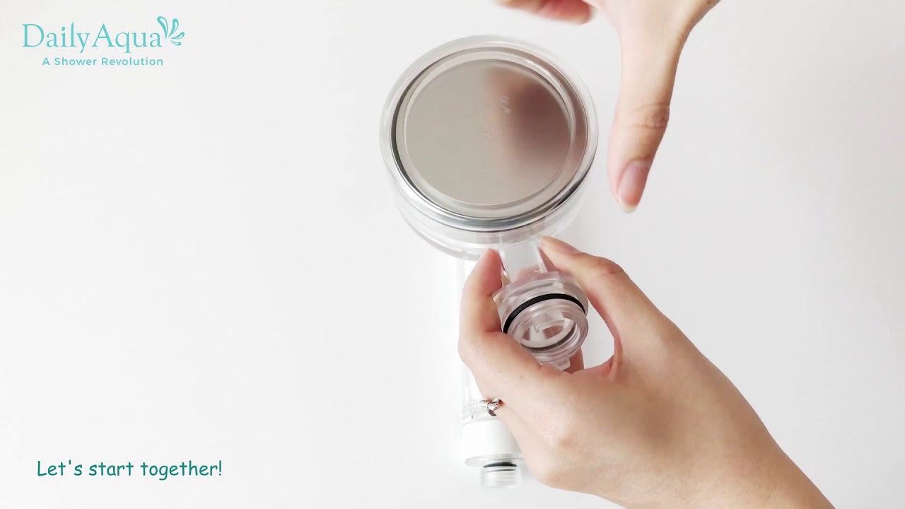How to Assemble Daily Aqua Shower Head YouTube