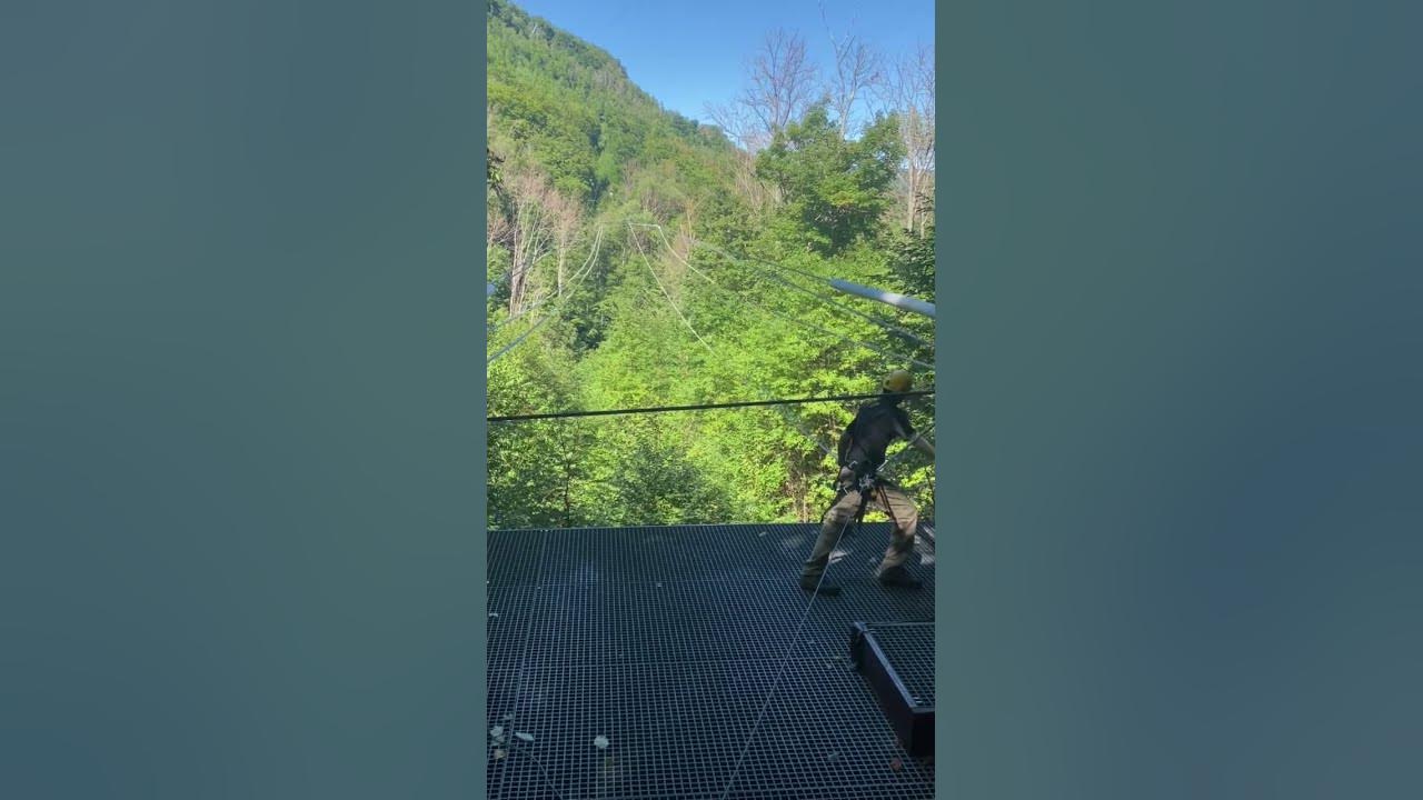 Zip line in Catskills 2 YouTube
