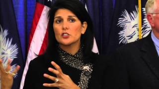 Raw video: Gov. Haley talks about businesses affected by hacking