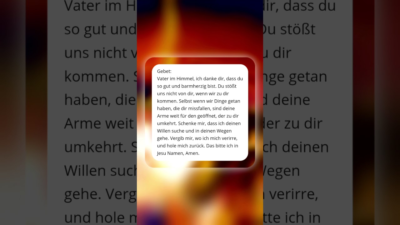 GEBET ... von Angela Mumssen