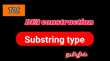 DFA construction for the string containing 