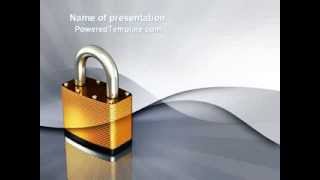 Lock PowerPoint Template by PoweredTemplate.com