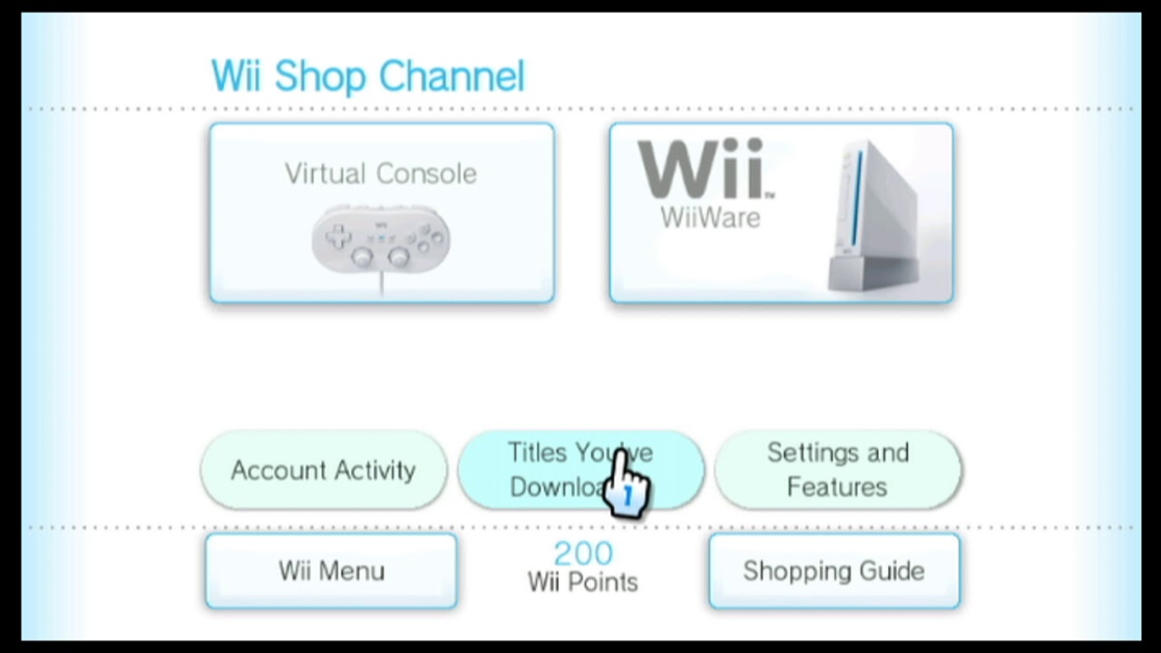 wii virtual console shutdown