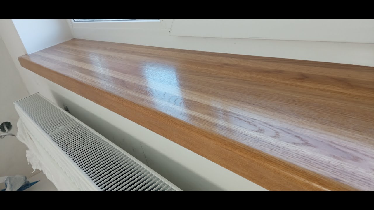 Установка подоконников из Дуба!