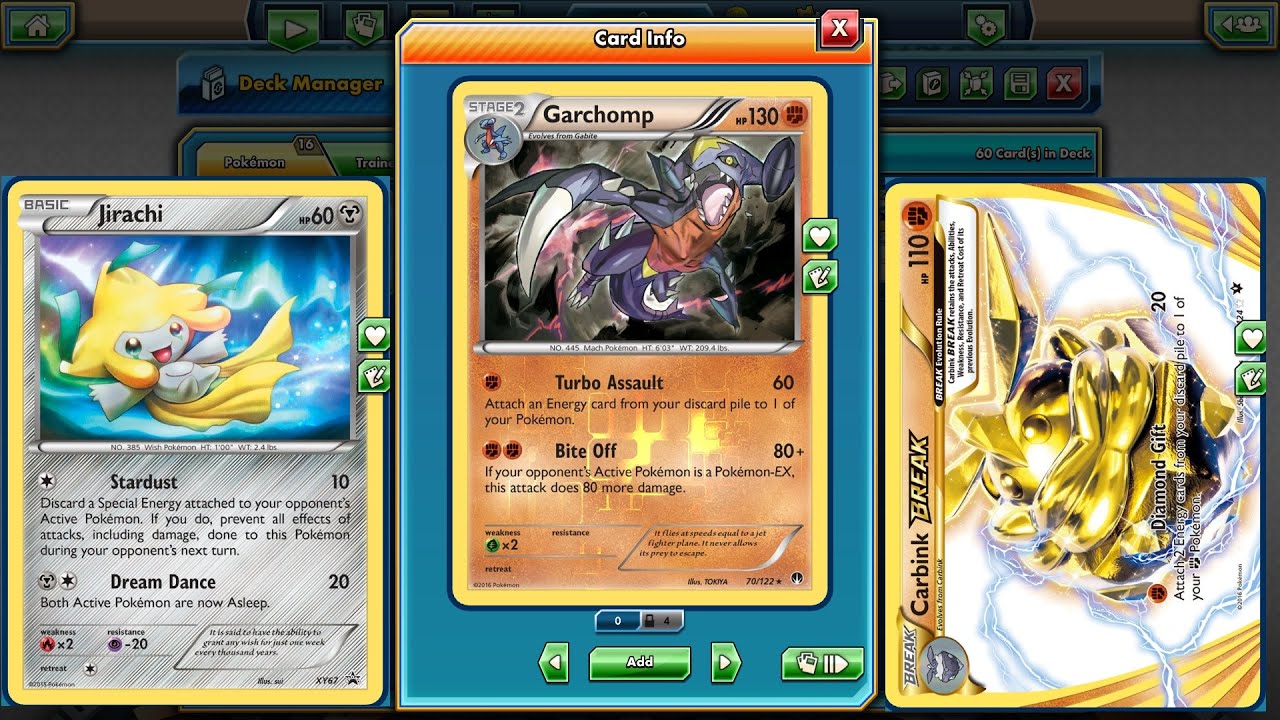 Pokemon TCG - Garchomp/Carbink BREAK/Jirachi - Standard Format Deck!