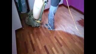 Cómo acuchillar, lijar o pulir un suelo de madera, parquet o tarima.  Tutorial básico. - YouTube