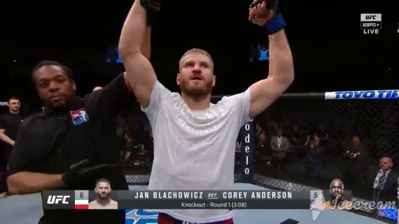 Jan Blachowicz Destroys Corey Anderson With 1st-Round KO  HIGHLIGHT