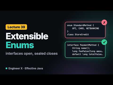 Extending Enums in Java: The Interface Pattern vs Sealed Interfaces | Effective Java L39
