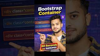 Bootstrap Container Kya Hai? 30 Sec Me Samjho 🚀
