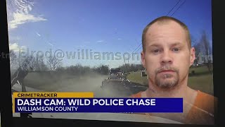 Dashcam shows wild police chase in Williamson County